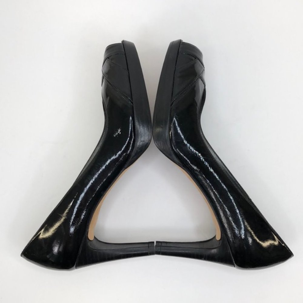 Stuart Weitzman Black Peep Toe Heels - Picture 6 of 10
